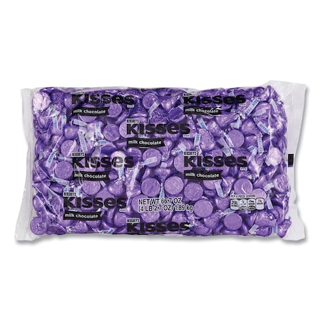 KISSES, Milk Chocolate, Purple Wrappers, 66.7 Oz Bag